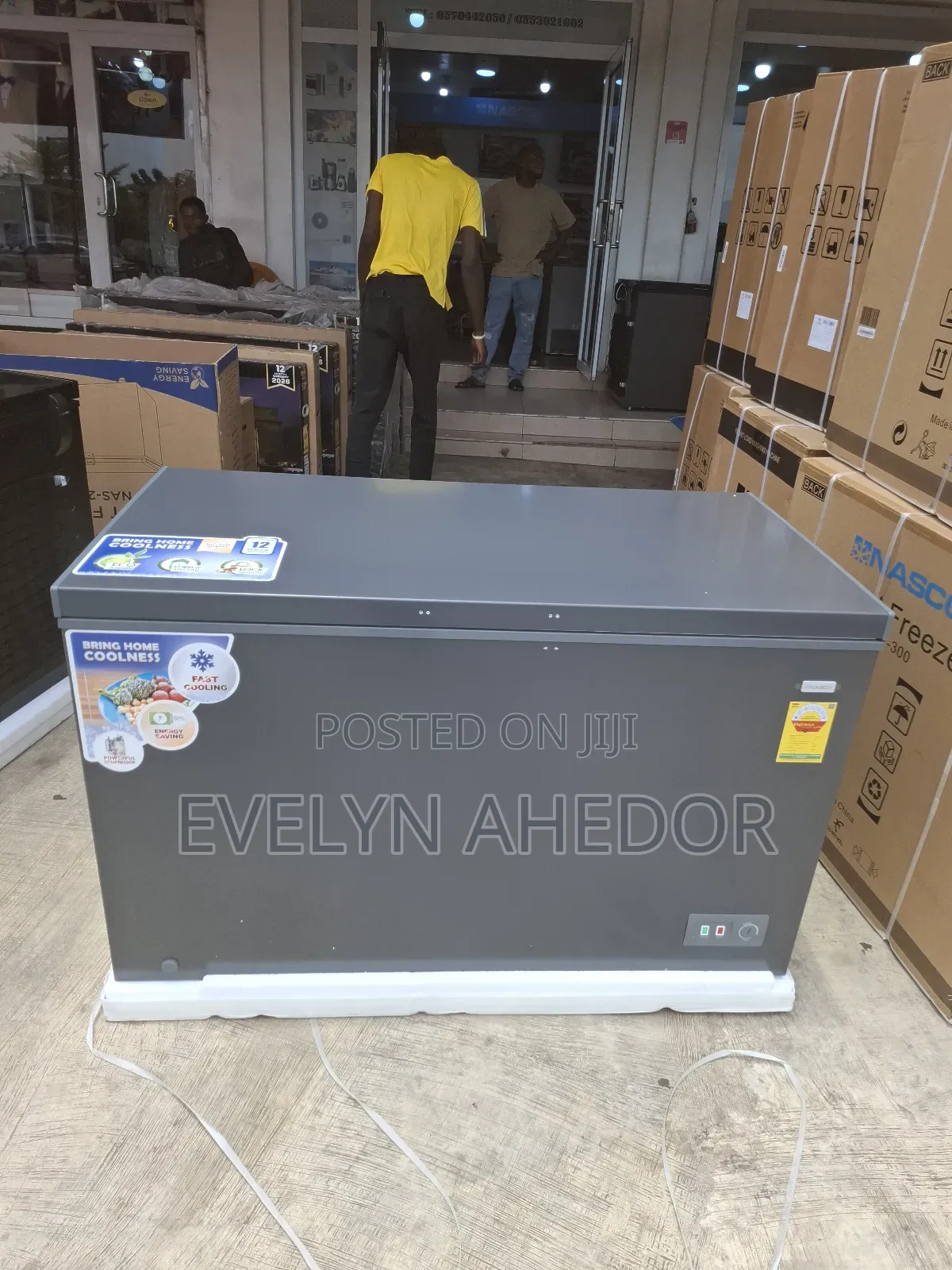 Nasco Electric Chest Freezer 380l With Slide Glass For.Sale