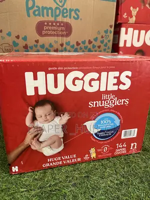 Huggies Little Snugglers Baby Diapers Newborn (Up to 10 Lbs), 144 Ct,