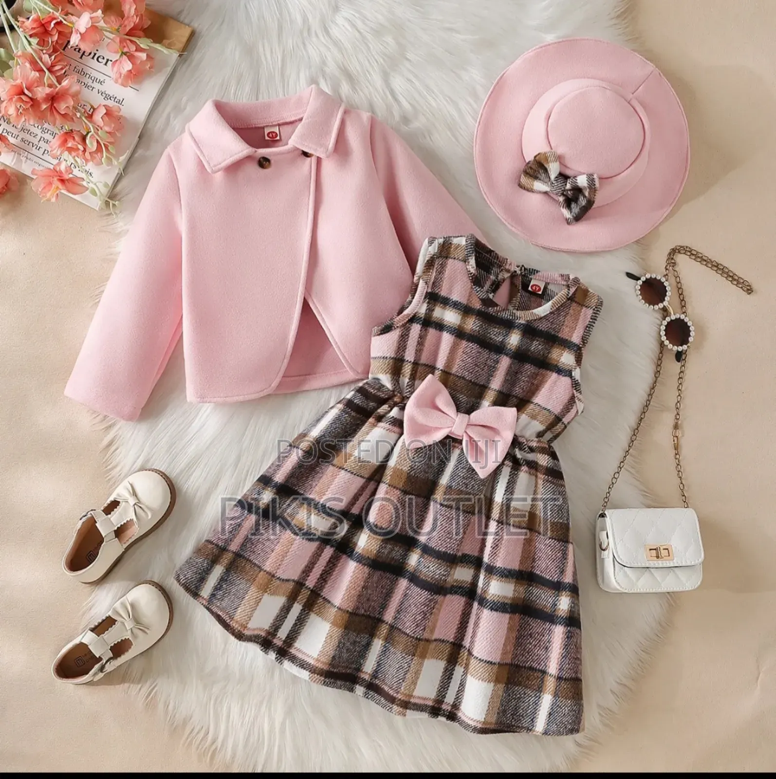 Girls 3 Piece Dress