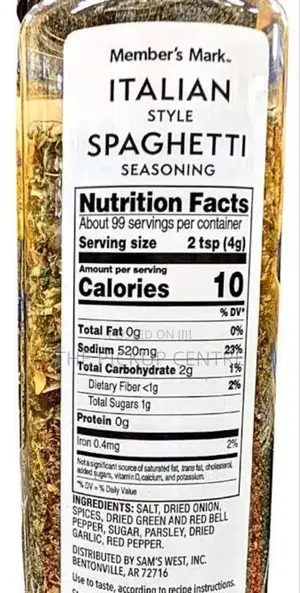 Member’S Mark Italian Spaghetti Style Seasoning