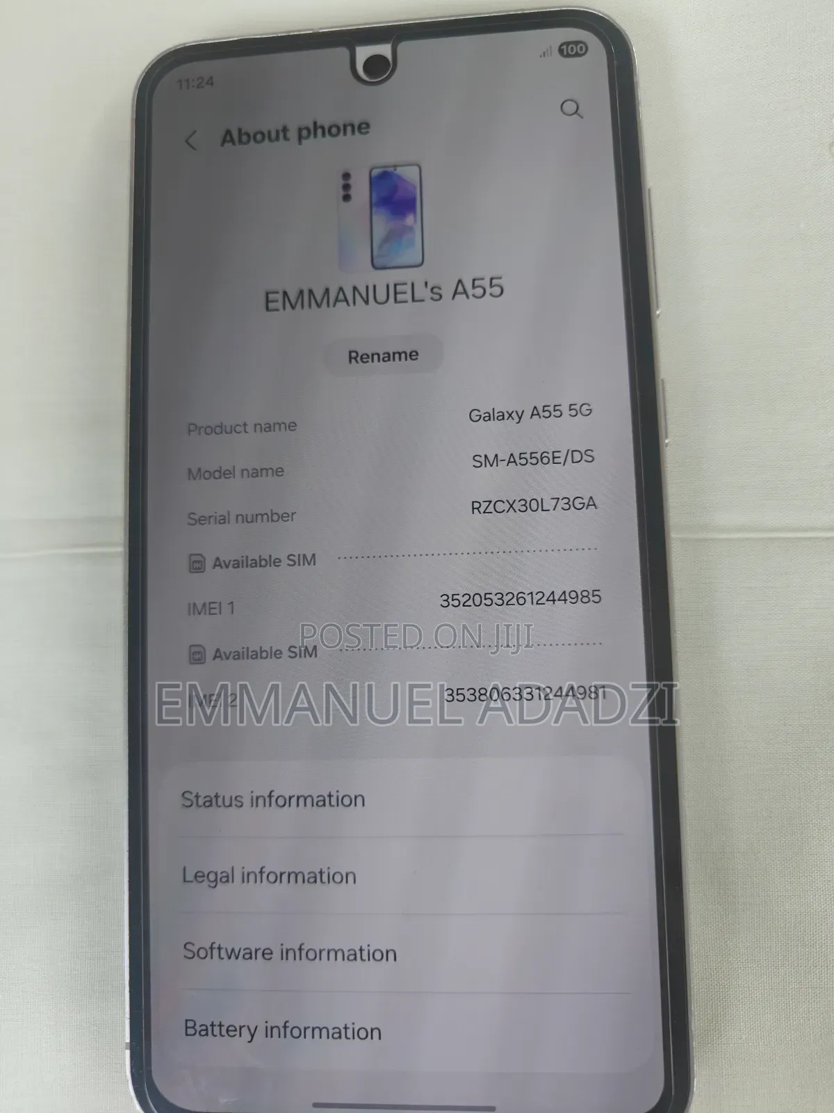 New Samsung Galaxy A55 256 GB Pink