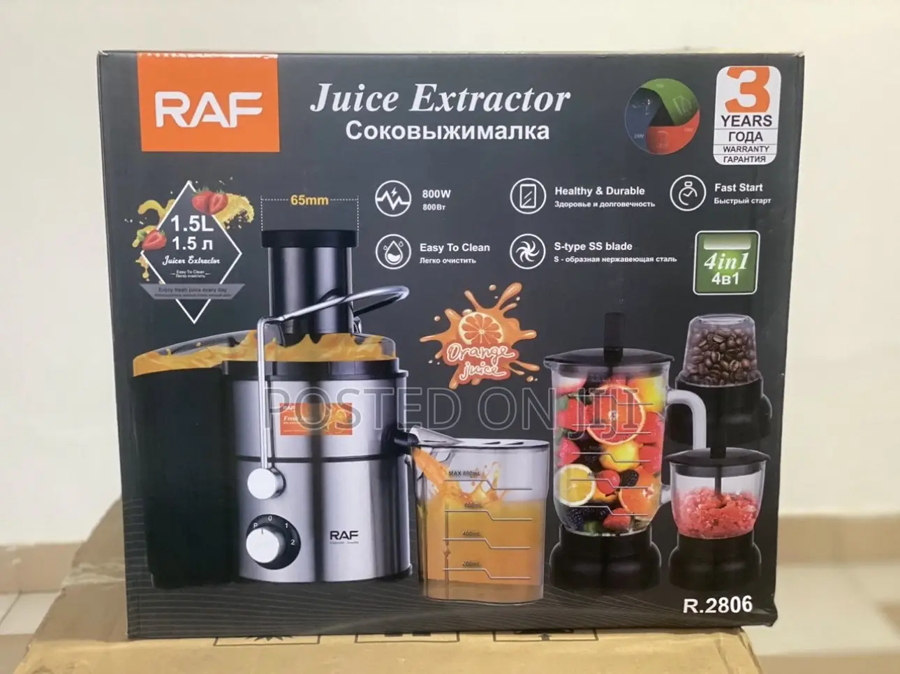 Raf 4-in-1 Quality Juice Extractor