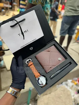 Tomi Watch,Wallet Pen Gift Set for Men–Complete Classic Gift Set in Gh