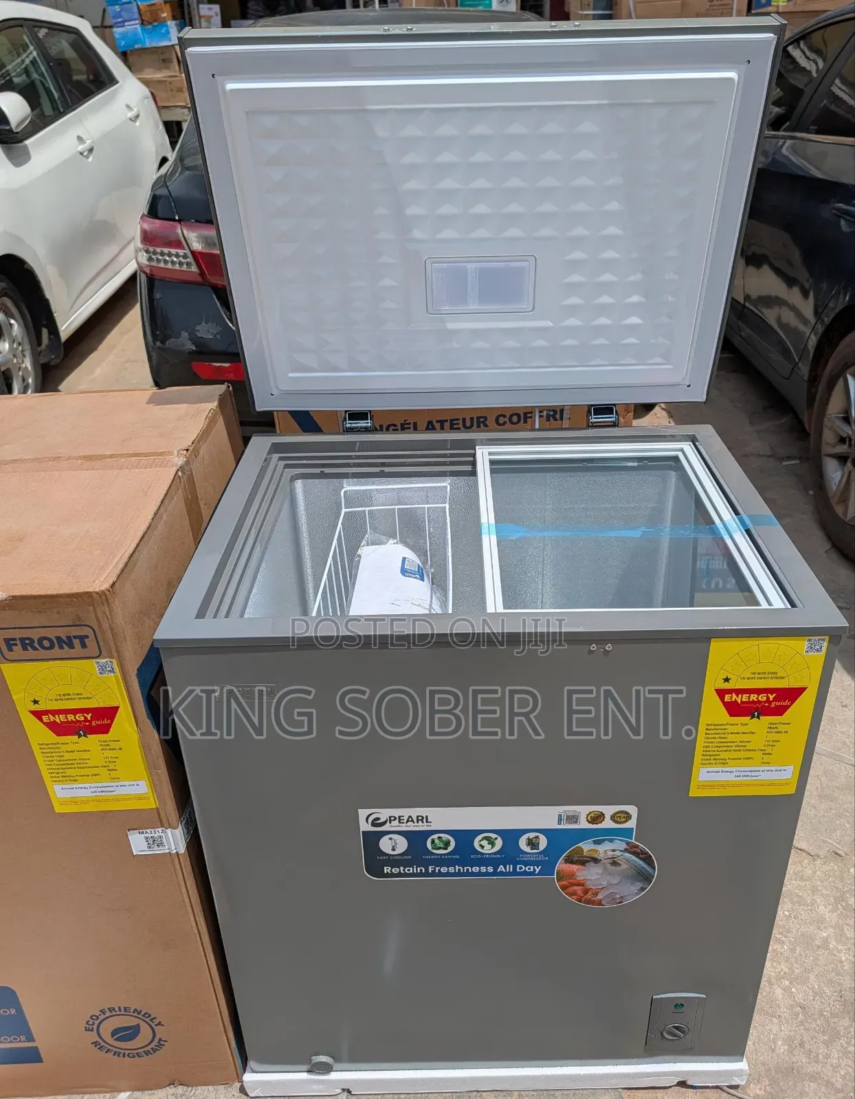 Pearl 147litters Chest Freezer 
With Sliding Glass 
 Ghc2100