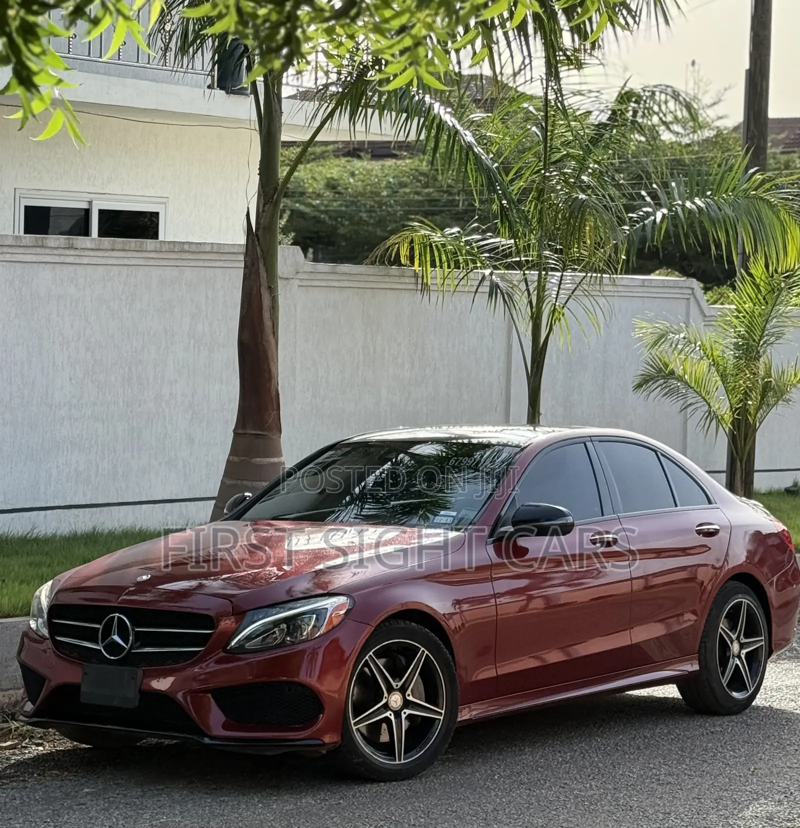 Mercedes-Benz C300 Sport 4Matic Sedan AWD (2.0L 4cyl 7A) 2017 Red