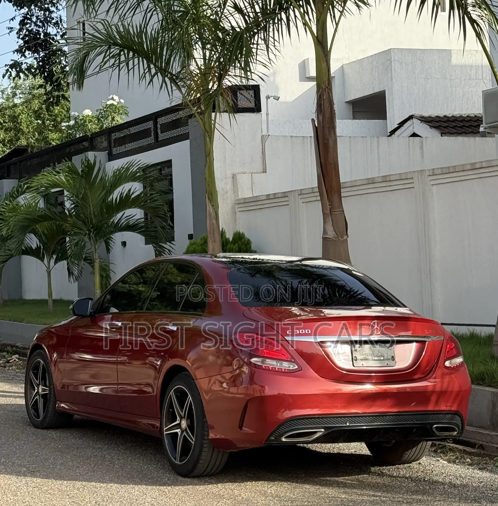 Mercedes-Benz C300 Sport 4Matic Sedan AWD (2.0L 4cyl 7A) 2017 Red