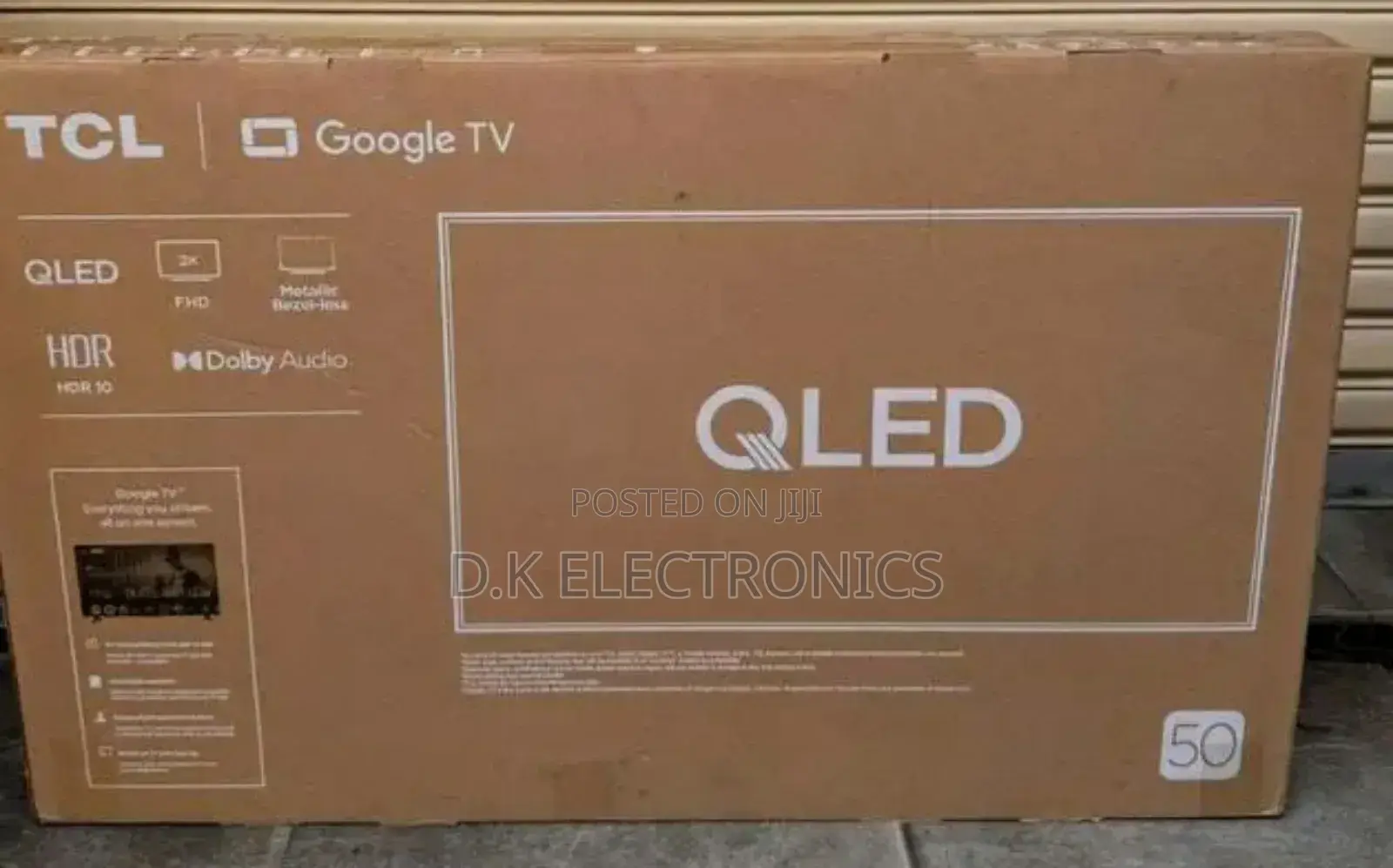 2026 TCL Qled 50 Inches Google Slim Frameless Tv