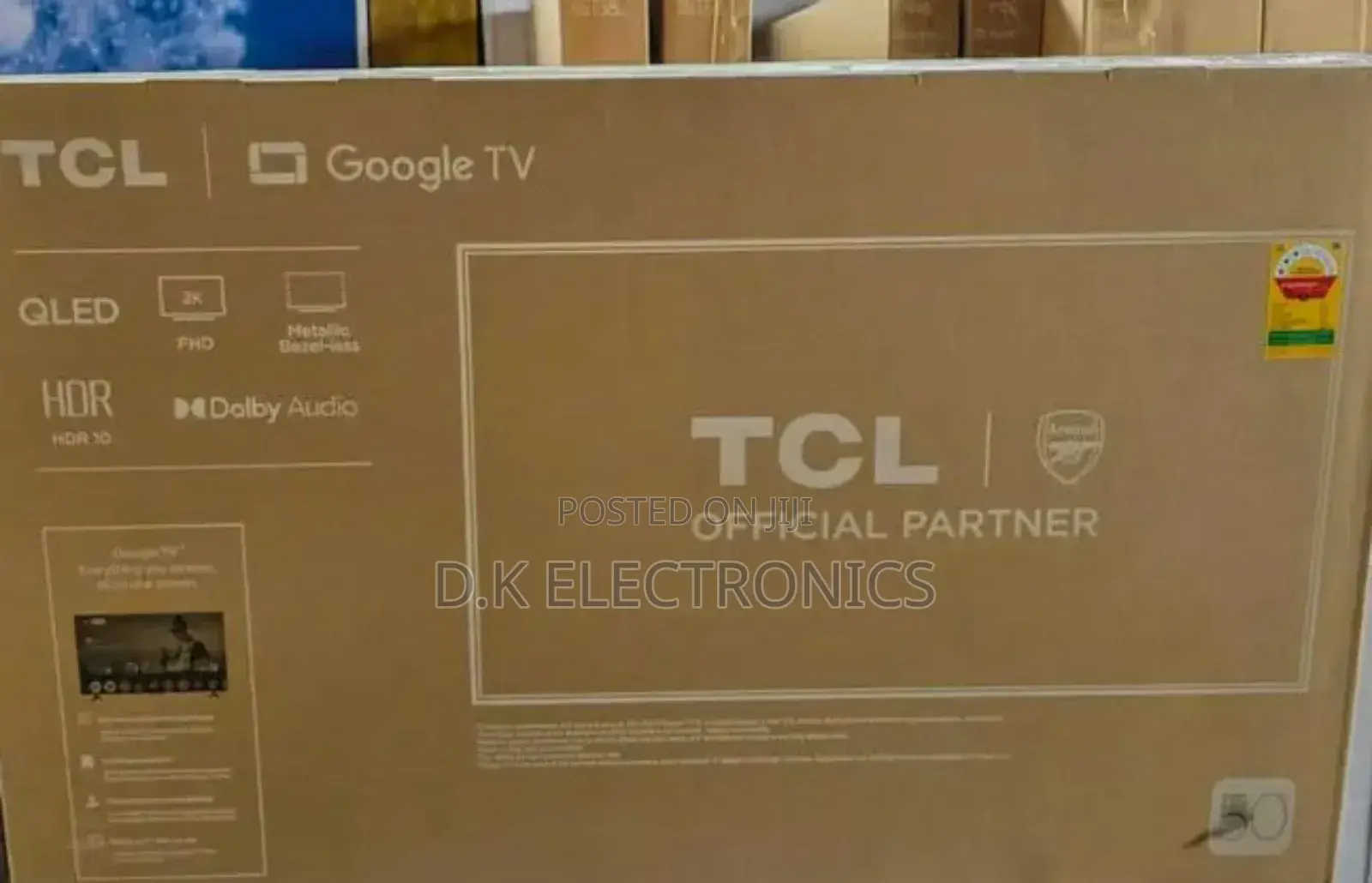 2026 TCL Qled 50 Inches Google Slim Frameless Tv