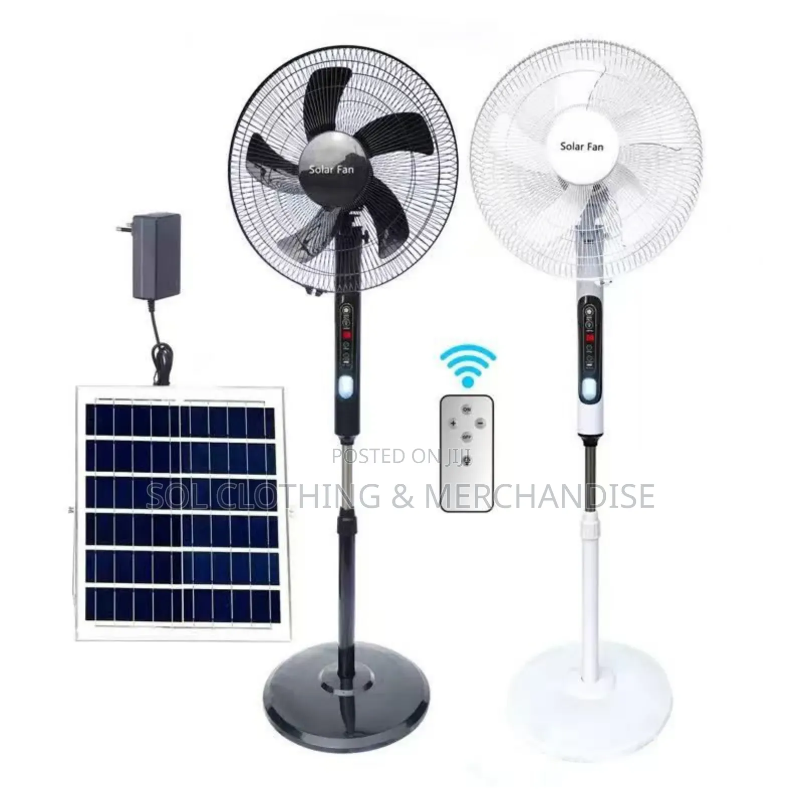 Standing Solar Reheargable Fan