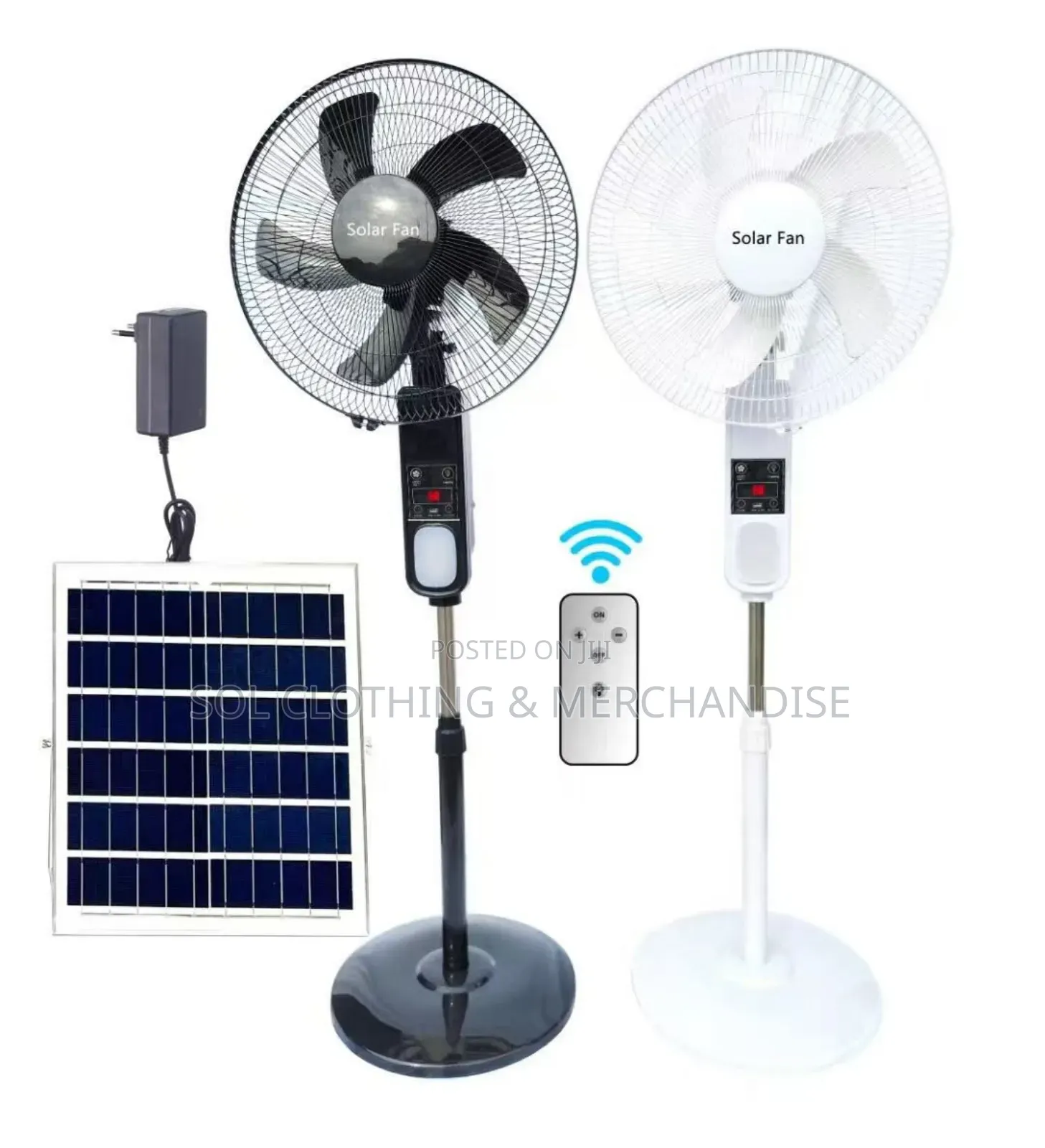 Standing Solar Reheargable Fan