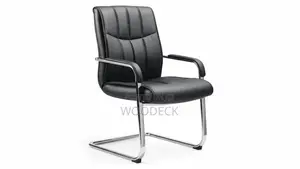 Modern Executive Visitor/Conference Chair With Chrome Sled Base