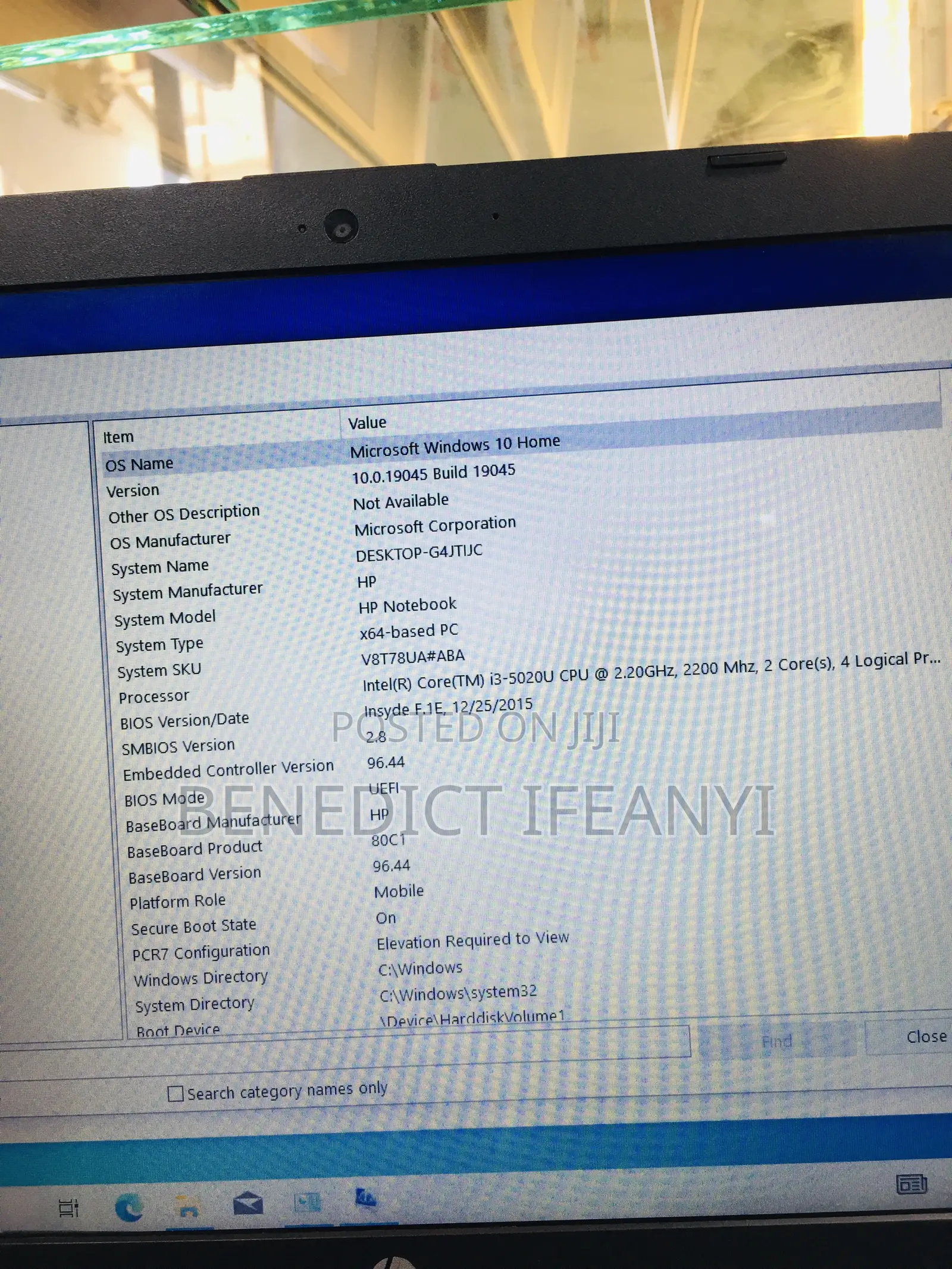 Laptop HP 15-da2933nia 4GB Intel Core i3 HDD 1T