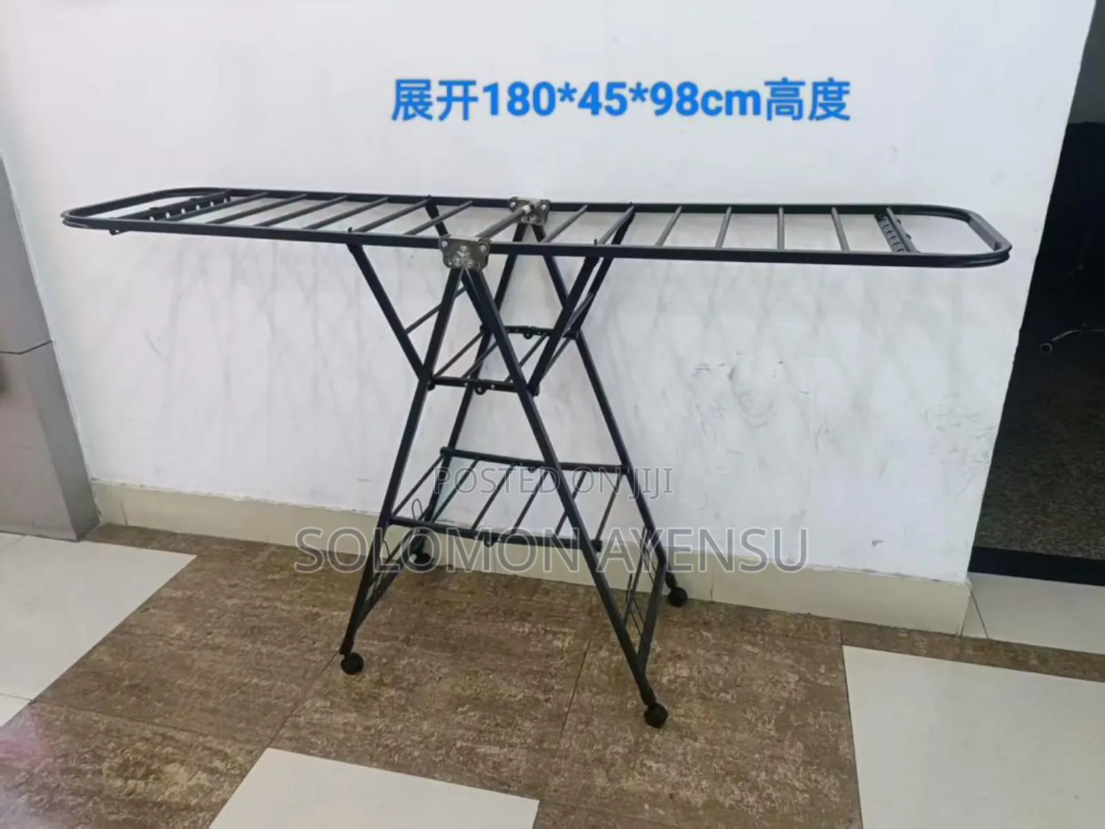 Foldable And Adjustable Clothes Drying Rack