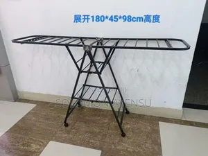 Foldable And Adjustable Clothes Drying Rack