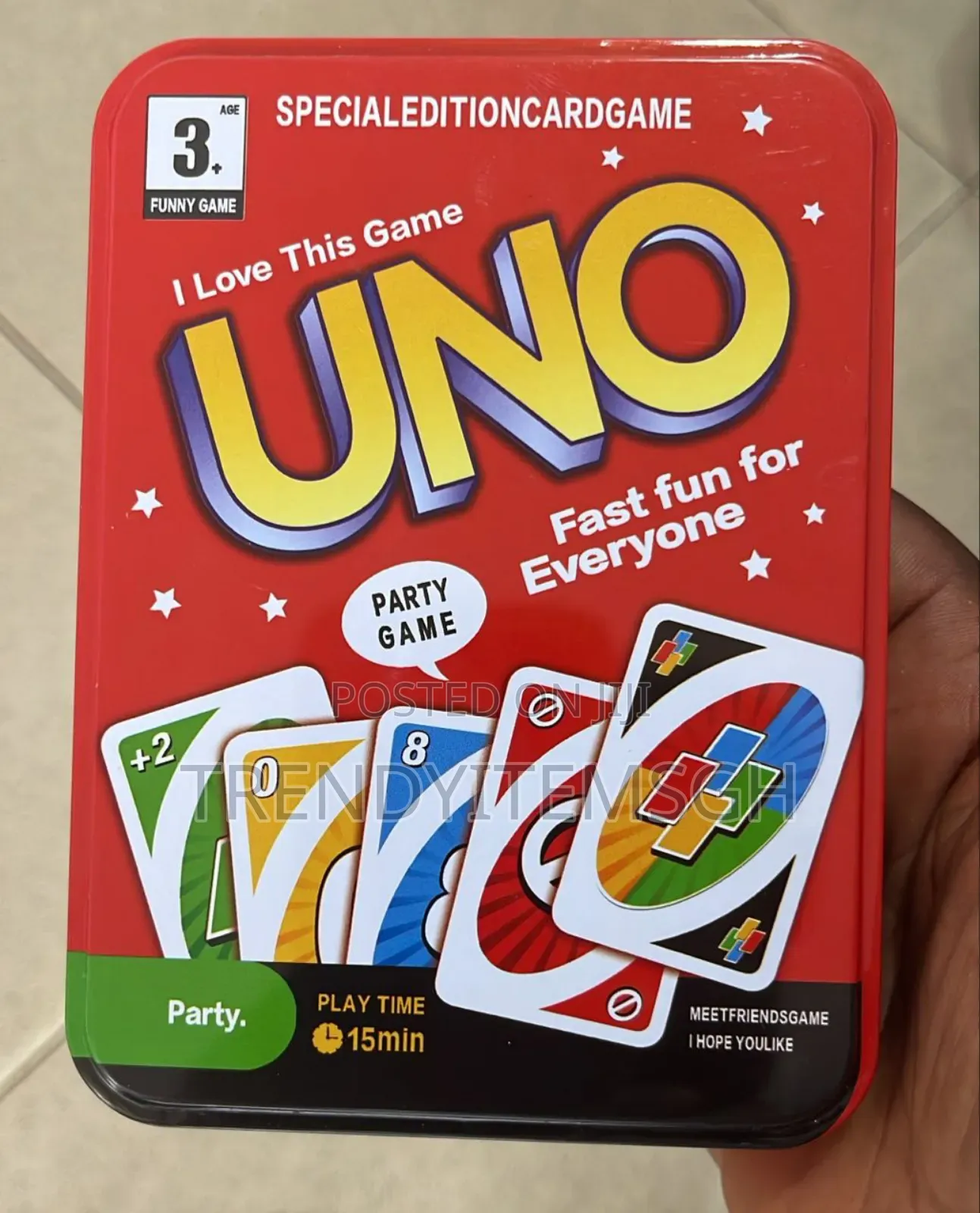Uno Card Game With Collectible Storage Tin