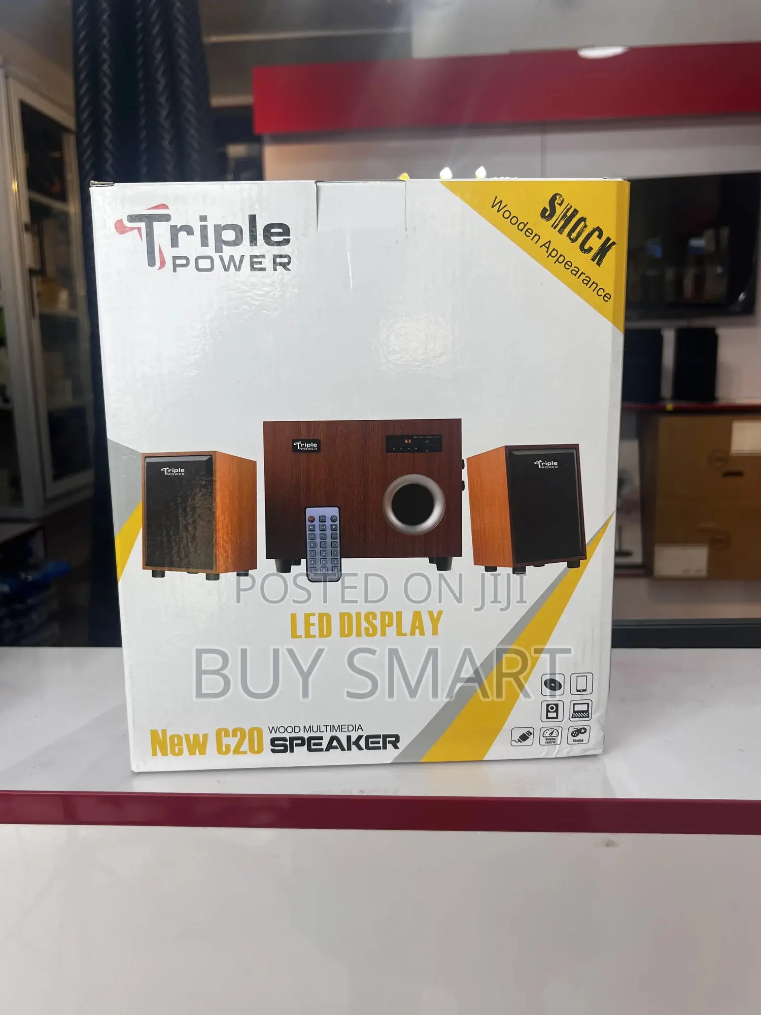 New C20 Wood Multimedia Speaker
