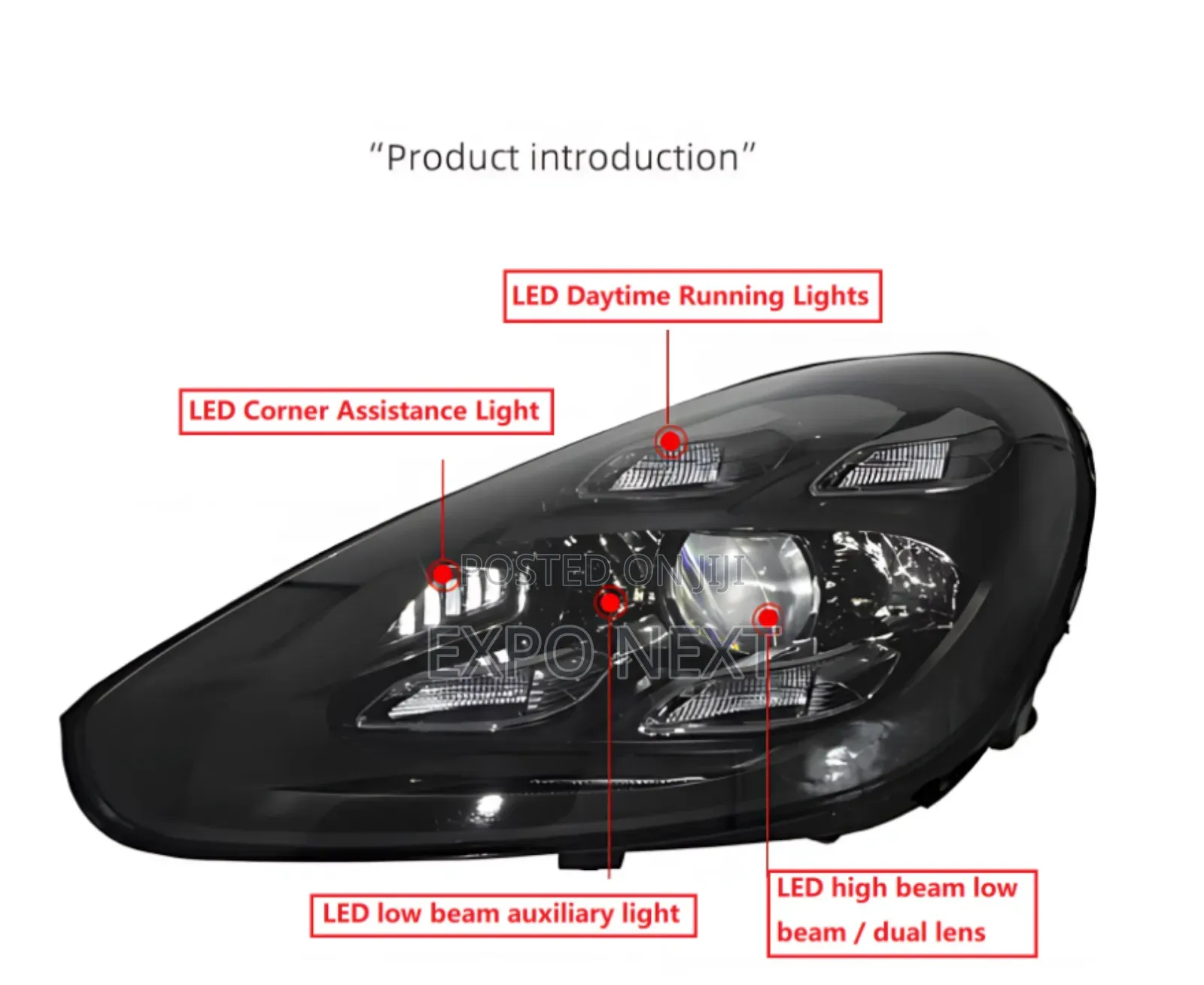 2017-2021 Porsche Cayenne Upgraded With New Led Matrix Headlight