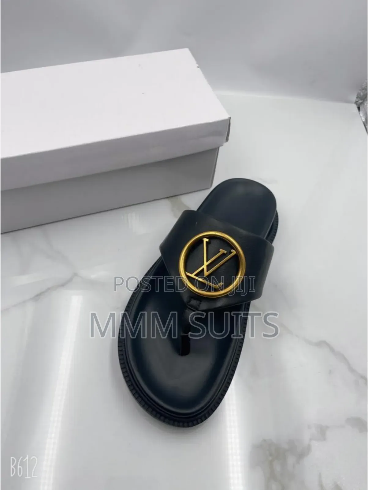 Quality Louis Vuitton Ladies Slippers Fresh in Box in Black Promotion