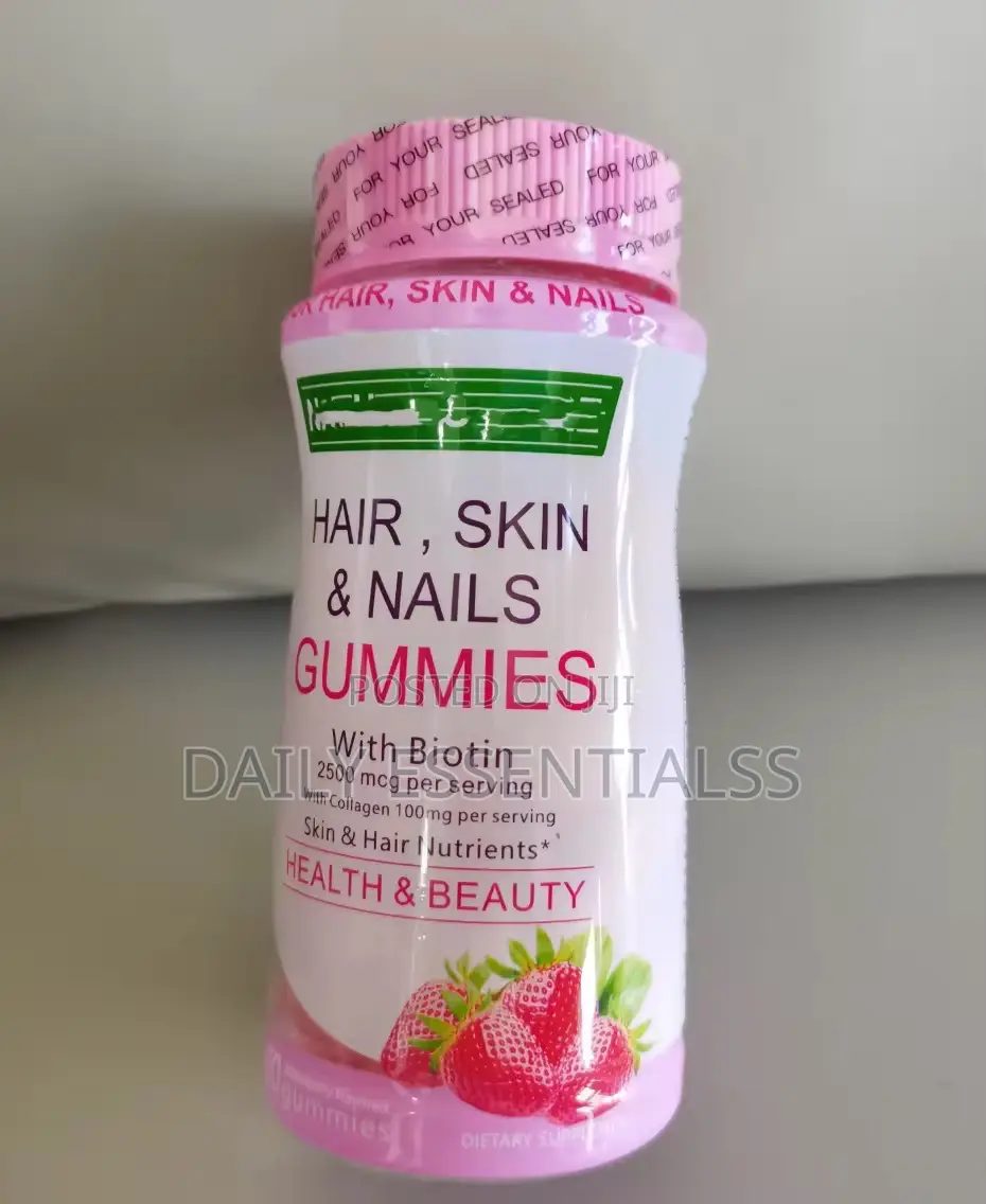 Hair, Skin Nails Vitamins Gummies – Nature Care Biotin Supplement