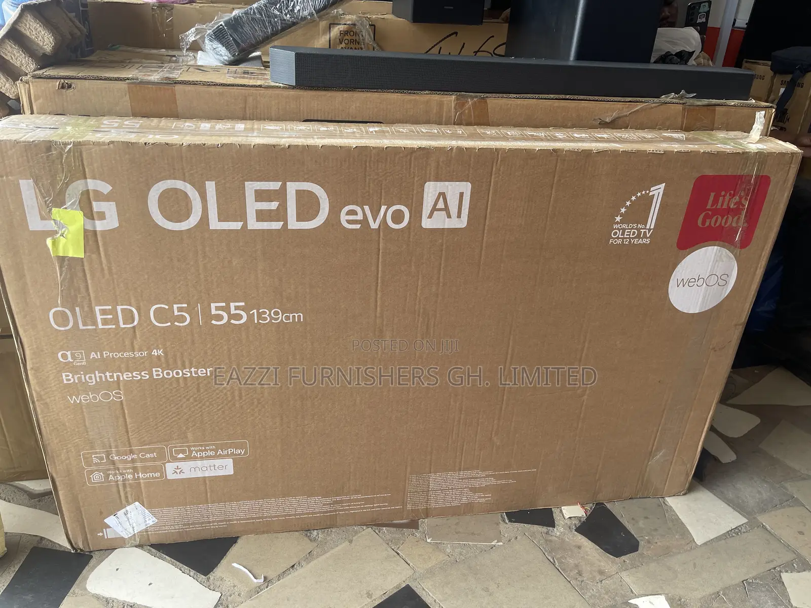 Black Brightness Booster C5 Lg Oled 55 Inche With Active at 144 Hz Tv