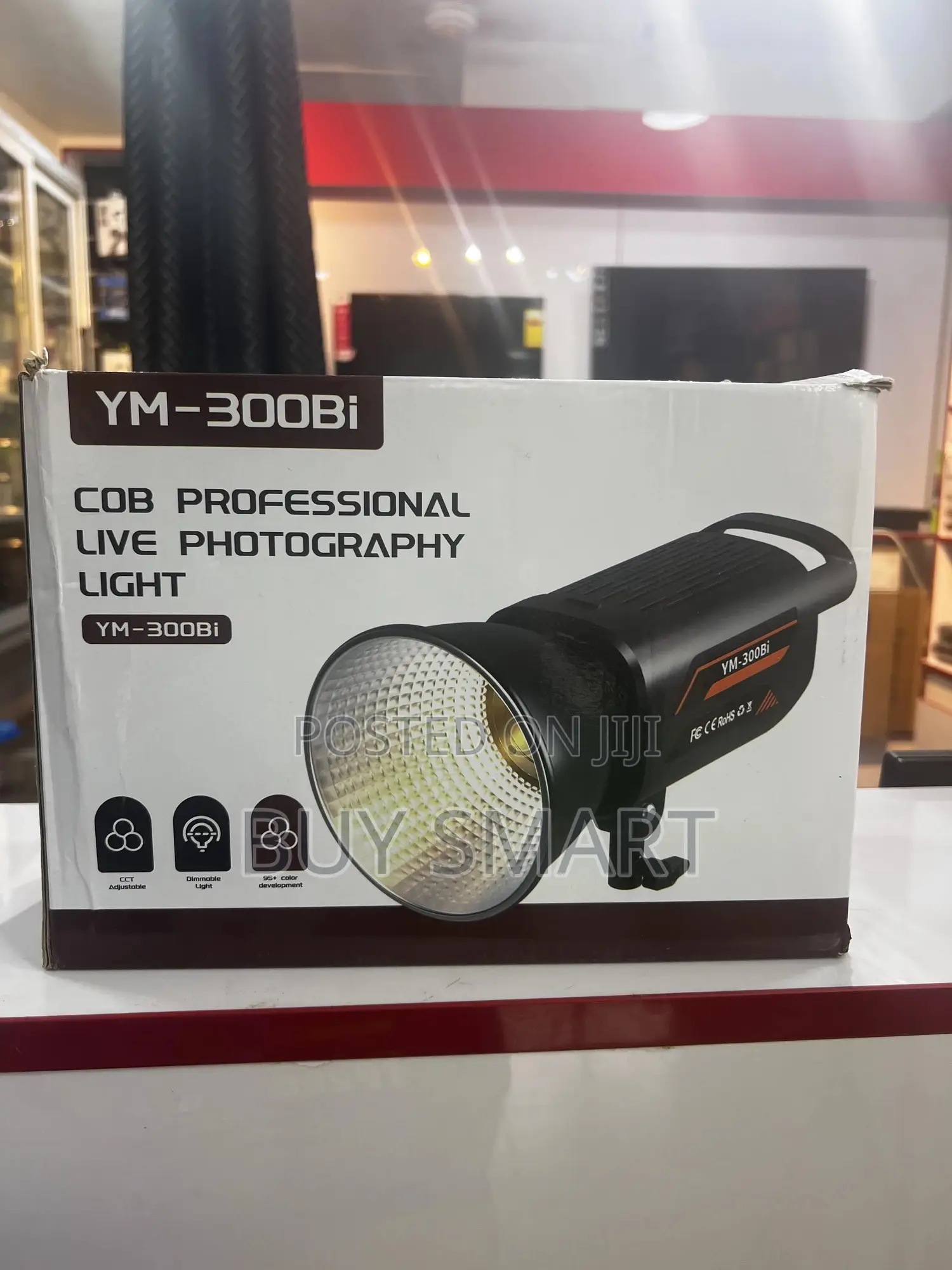 Cob Professional Live Photography Light With Stand and Softbox
