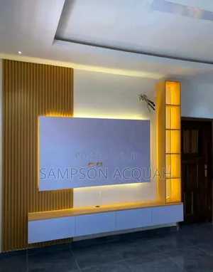 Foreign Wood Tv Decor With Panels Affordable