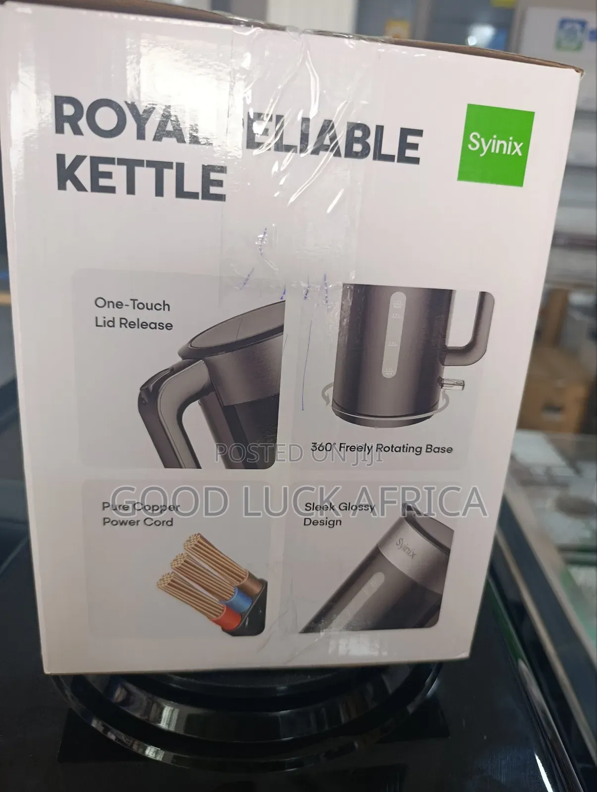Syinix Electric Kettle Black 1.7l Q17ke1