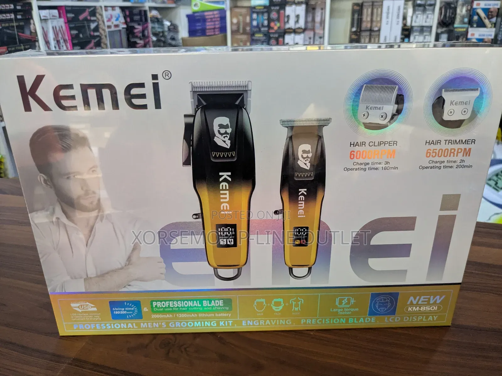 2 in 1 Chargeable Kemei Clipper
