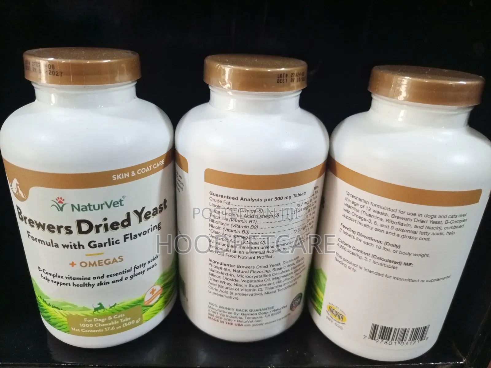 Brewers Dried Yeast. Formula With Garlic Flavoring, for Dogs and Cats.