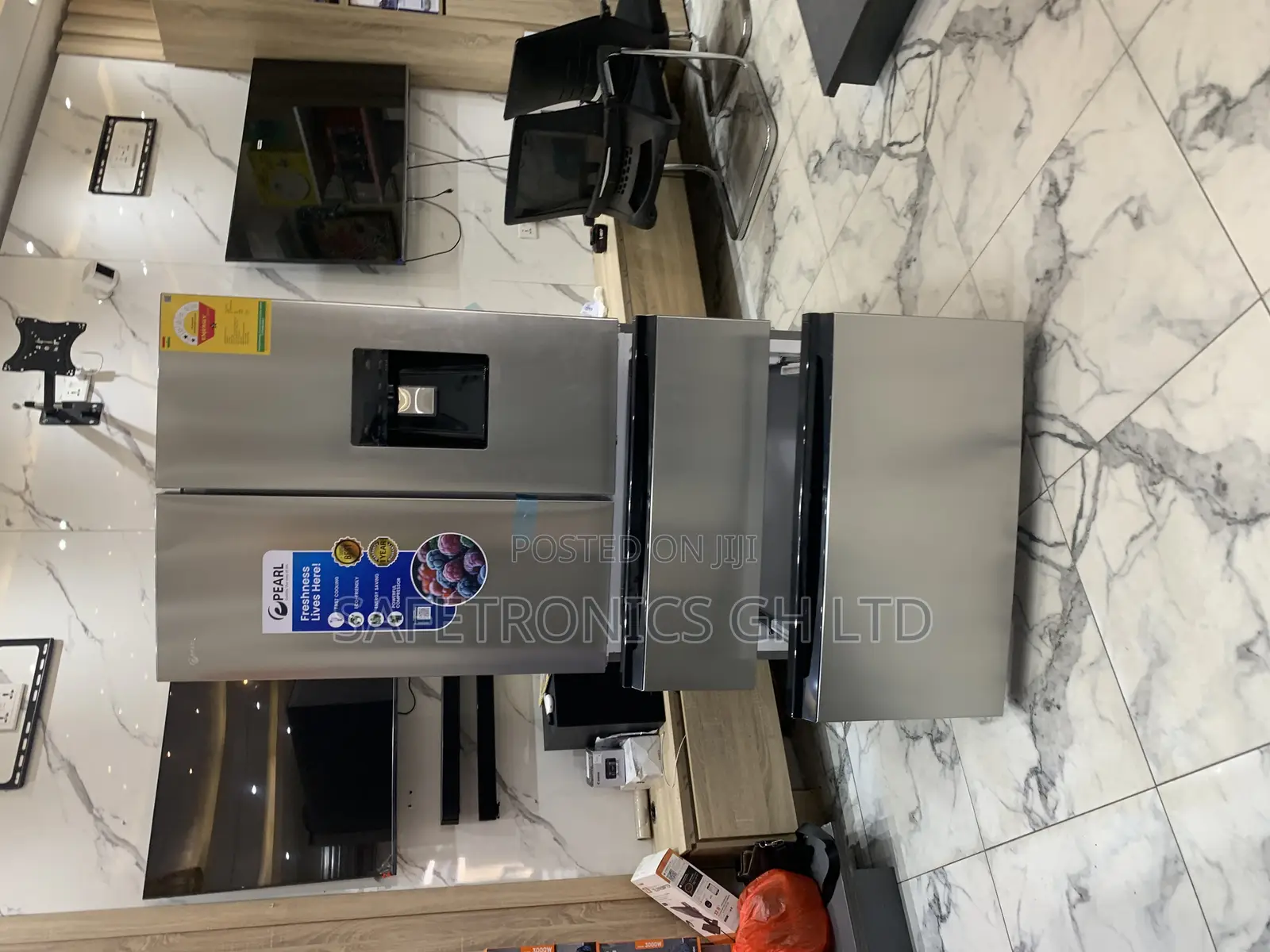 High Reliable 531 Liters Side by Side Pf-702mdixwd-2b Pearl Fridge