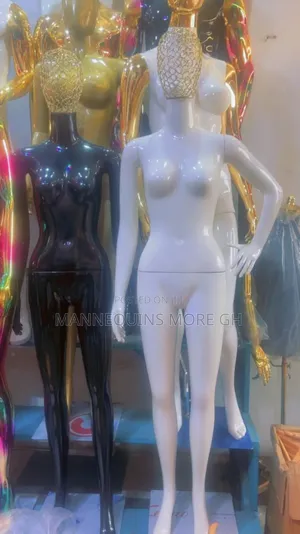 Female Fiberglass Mannequin With Aesthetic Head.
