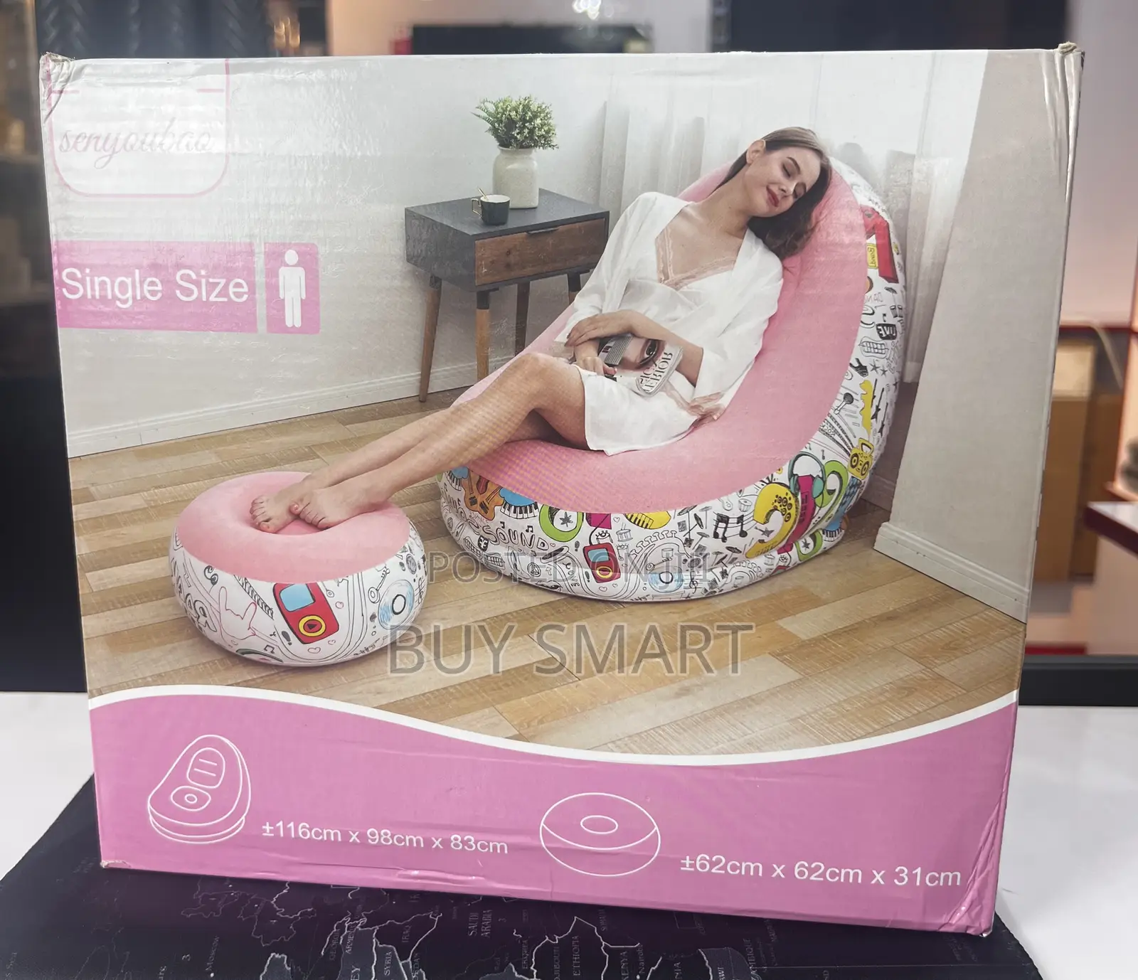 Inflatable Sofa With Footrest