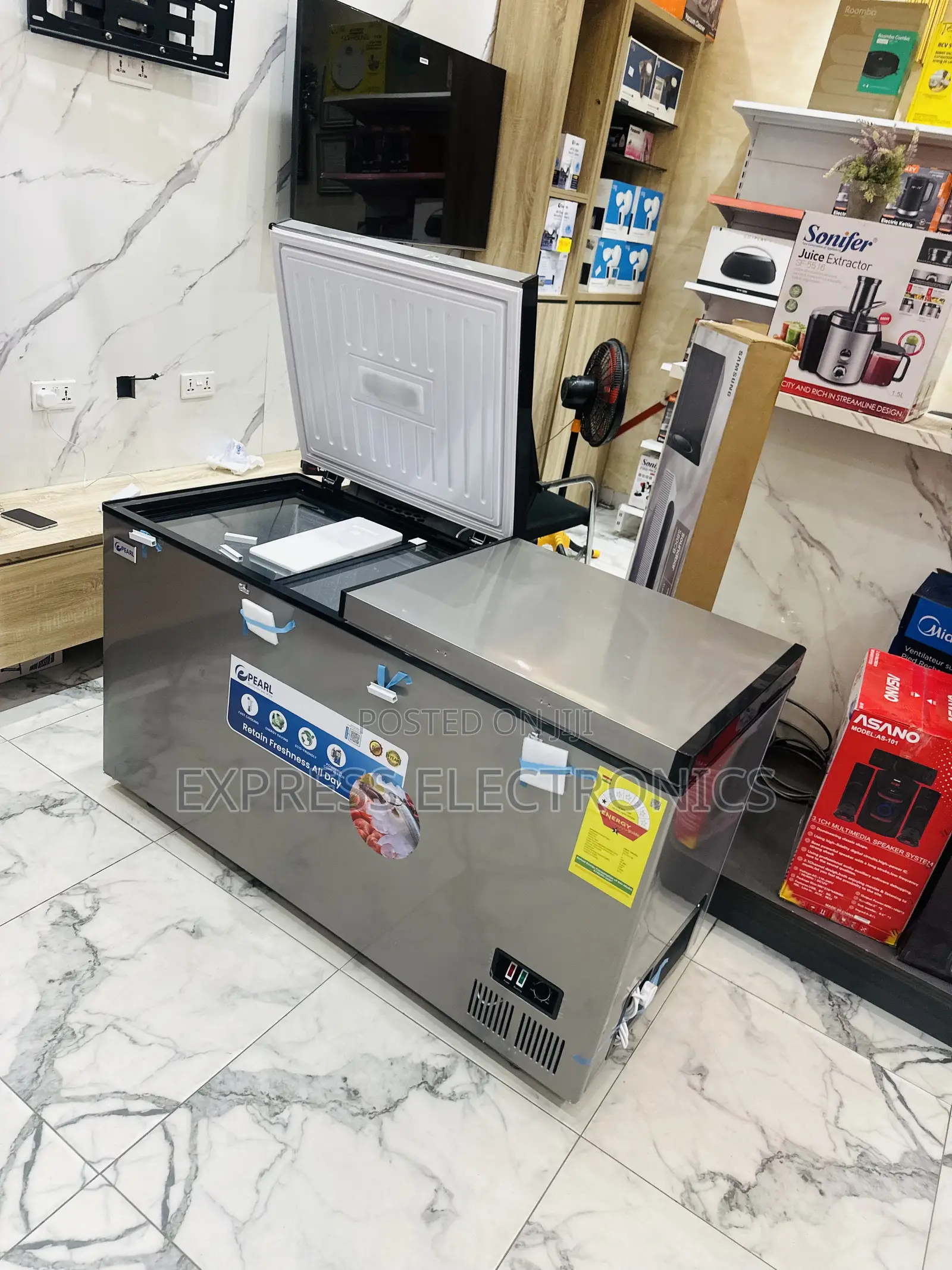Brand New Chest Freezer PCF-5310-6f. 413l Pearl