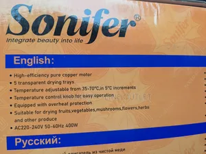 Sonifer Sf-4017 Food Dehydrator
