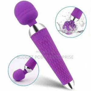 Rechargeable Magic Wand Vibrator Sex Toy - Purple