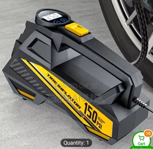 Tyre Pump for Cars, Motorbikes, Bicycles, Balls, and More
