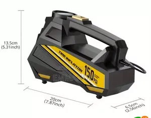 Tyre Pump for Cars, Motorbikes, Bicycles, Balls, and More