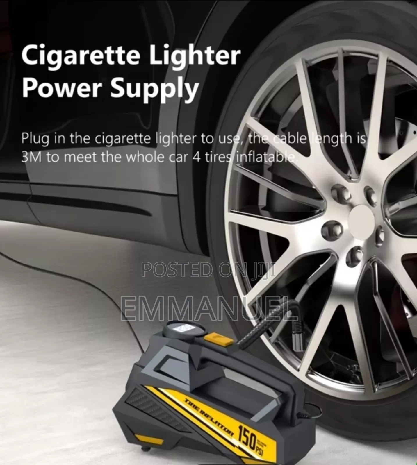 Tyre Pump for Cars, Motorbikes, Bicycles, Balls, and More