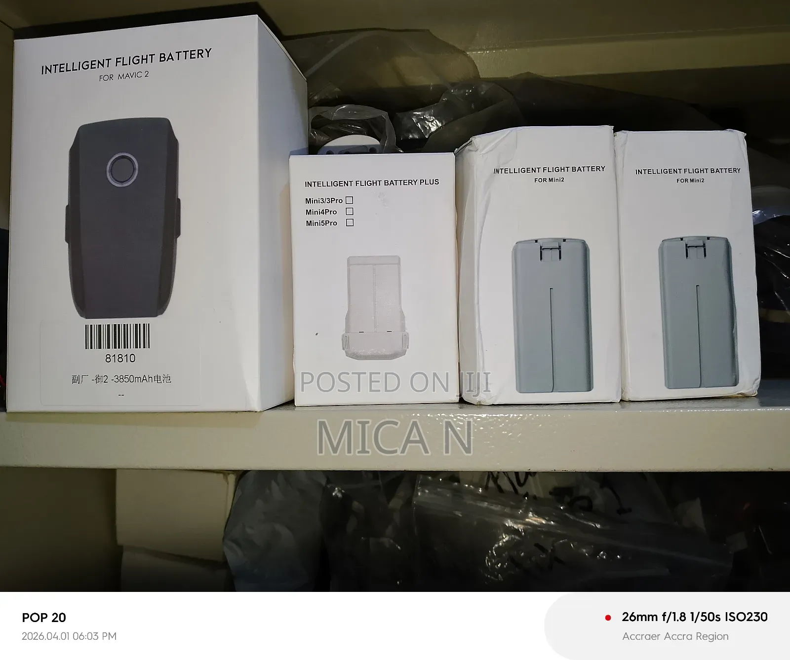Mavic Mini Air 2 3 4 5 Phantom Pro Battery Propeller Charger Parts