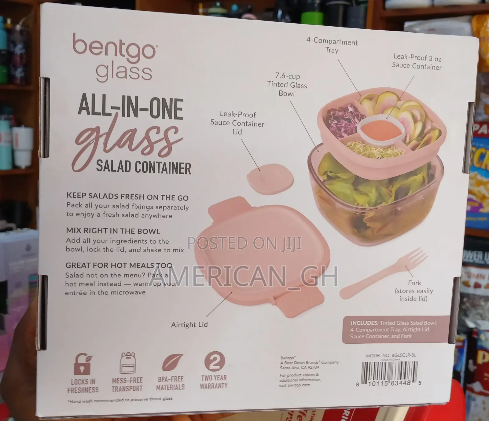 Bento Glass All in One Salad Container