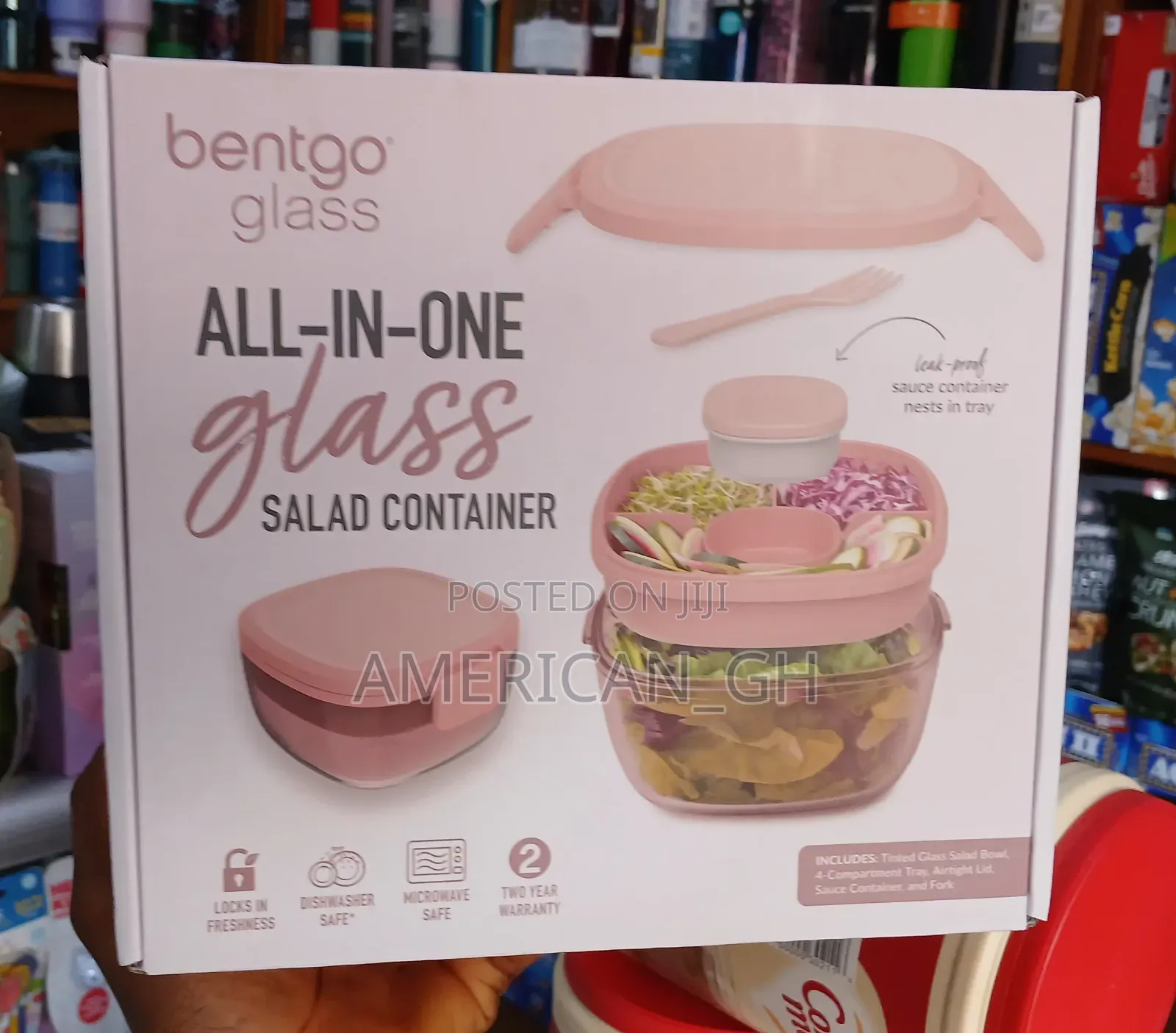 Bento Glass All in One Salad Container