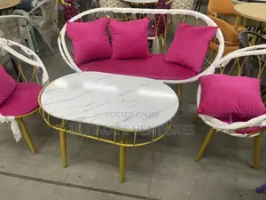 A White Oval Coffee Table