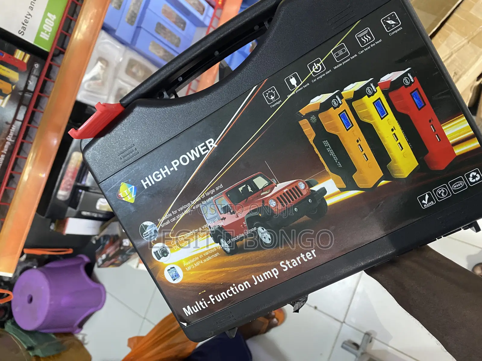 Jumper Starter + Power Bank Led Light 12v