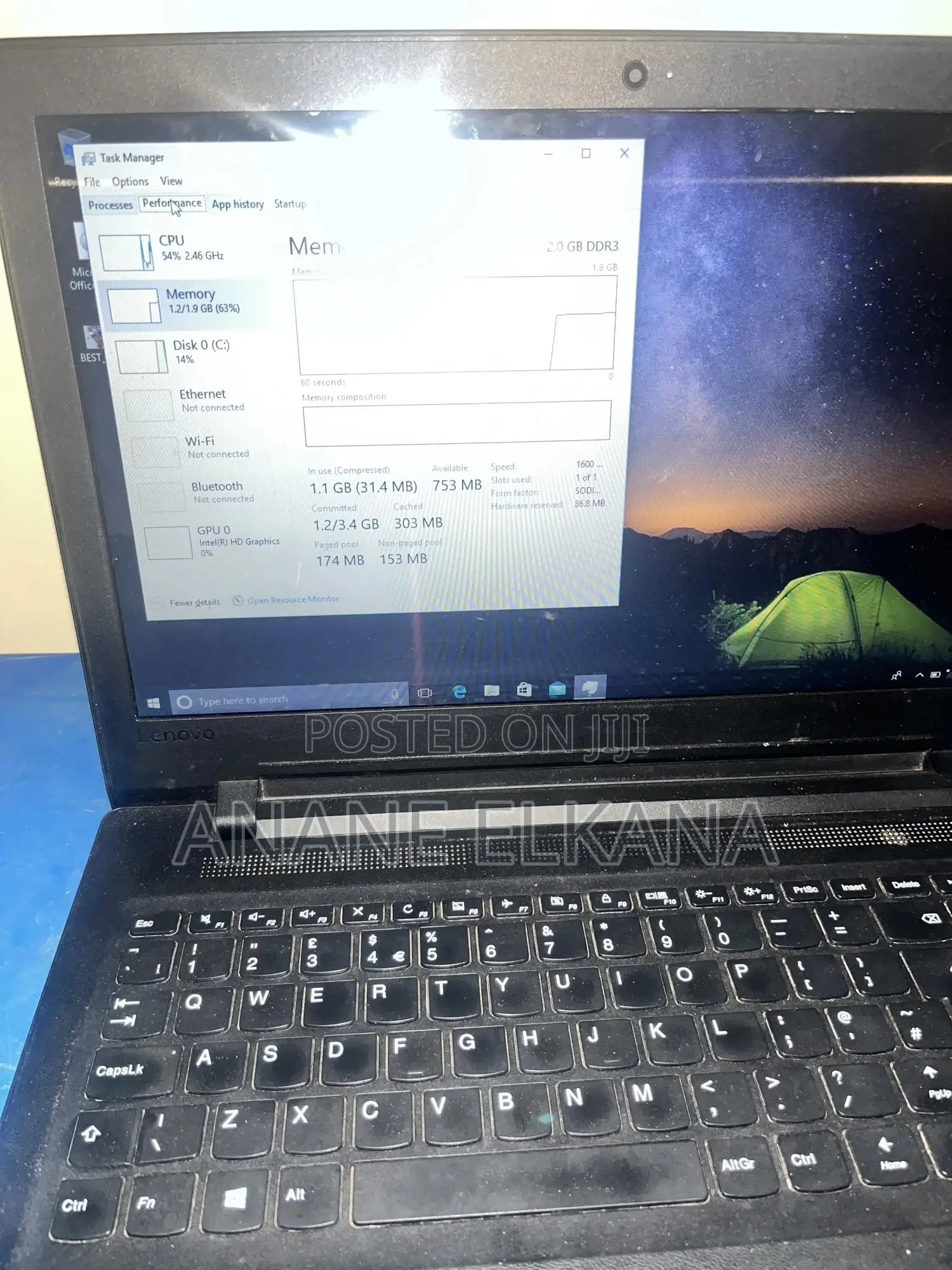 Laptop Lenovo Ideapad 3 2GB Intel HDD 320GB