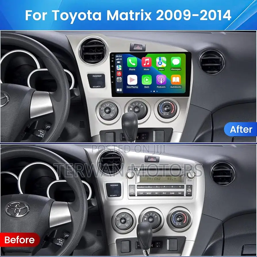 New Android Screen for Pontiac Vibe / Toyota Matrix 2008 to 2010