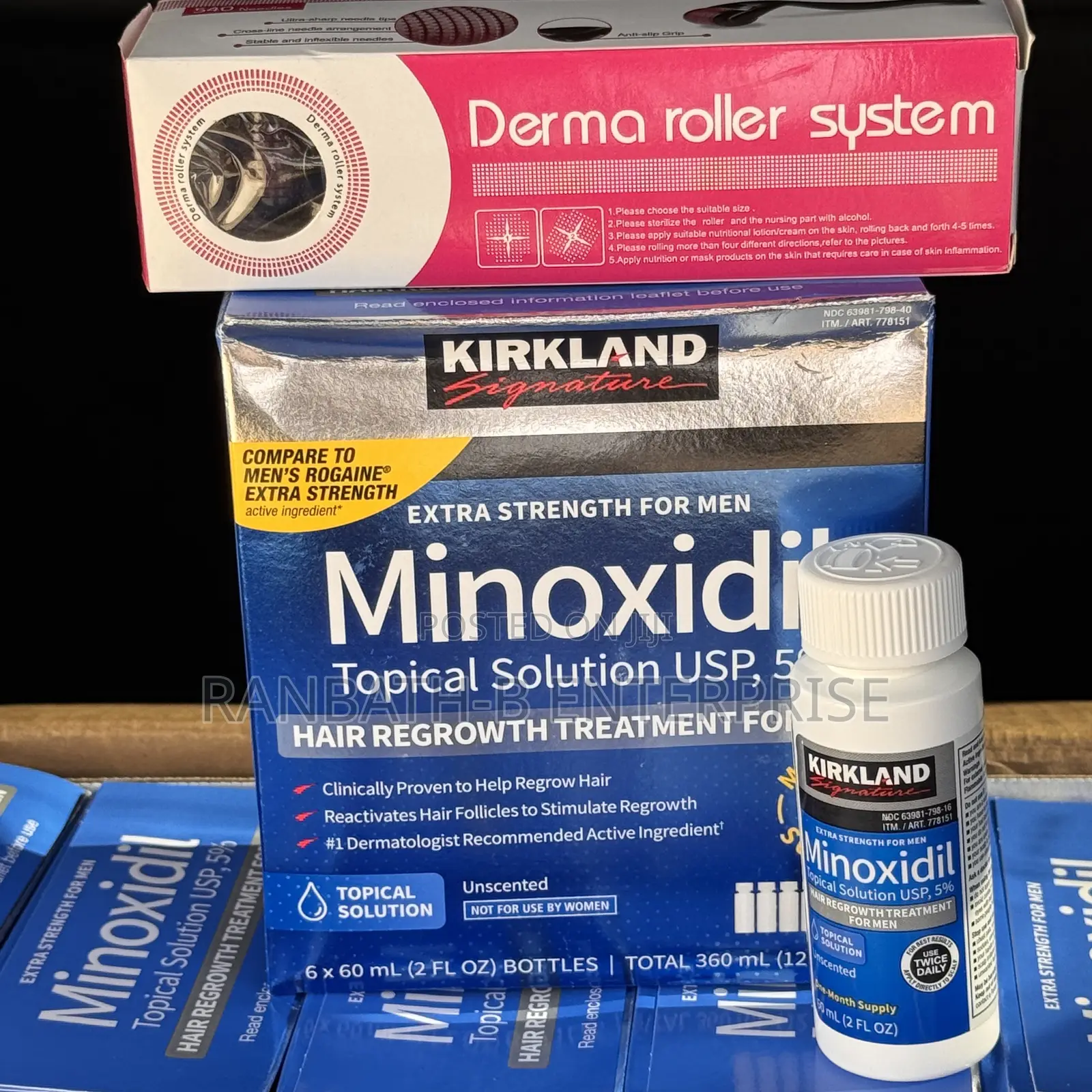 Kirkland Minoxidil and Derma Roller