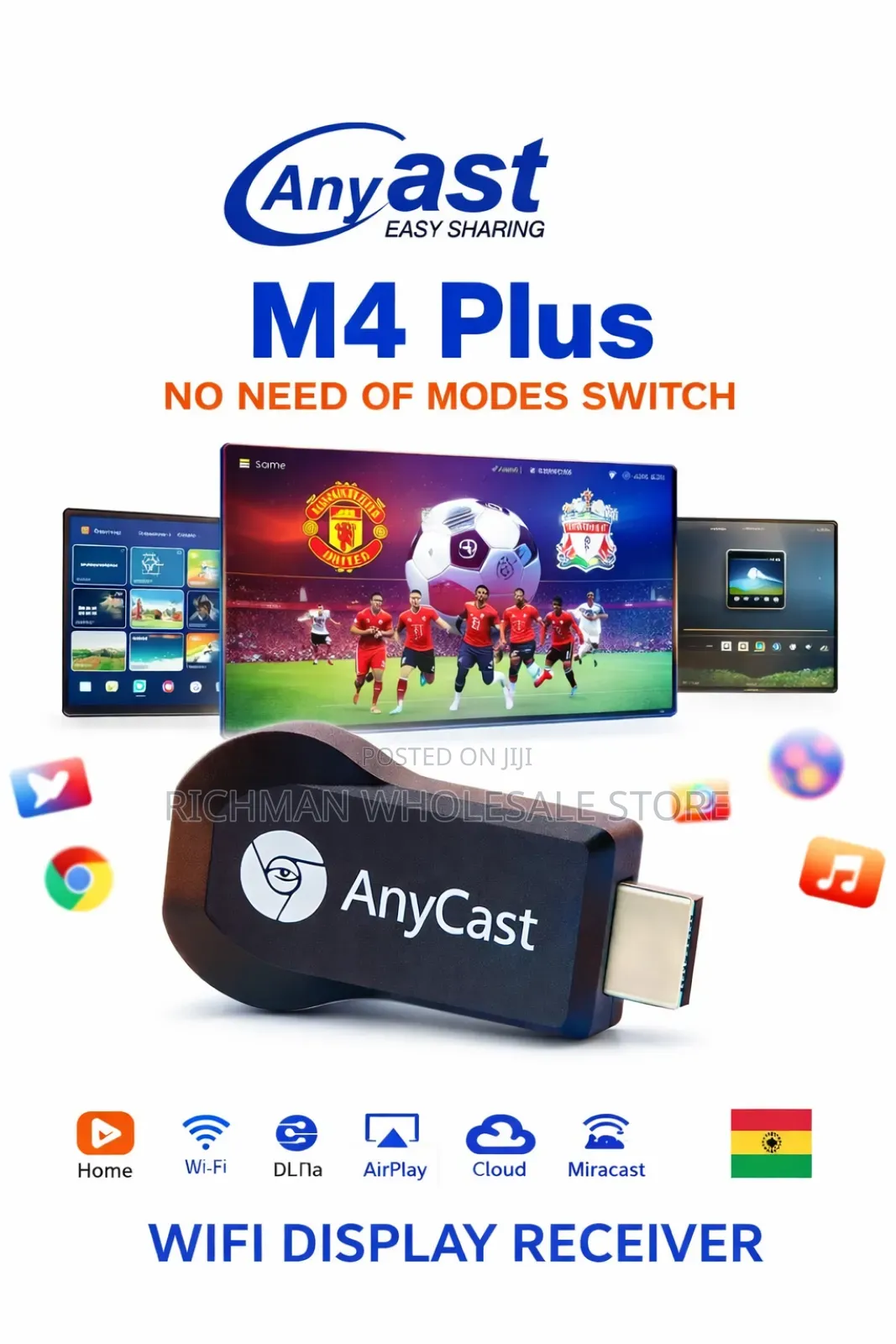 Wifi Display Receiver Wireless Screen Mirroring Hdmi Dongle