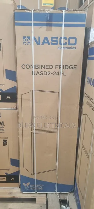 Nasco Nasd2-24fl Double Door Fridge Bottom Freezer - 196 Litre Silver