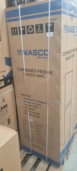Nasco Nasd2-24fl Double Door Fridge Bottom Freezer - 196 Litre Silver