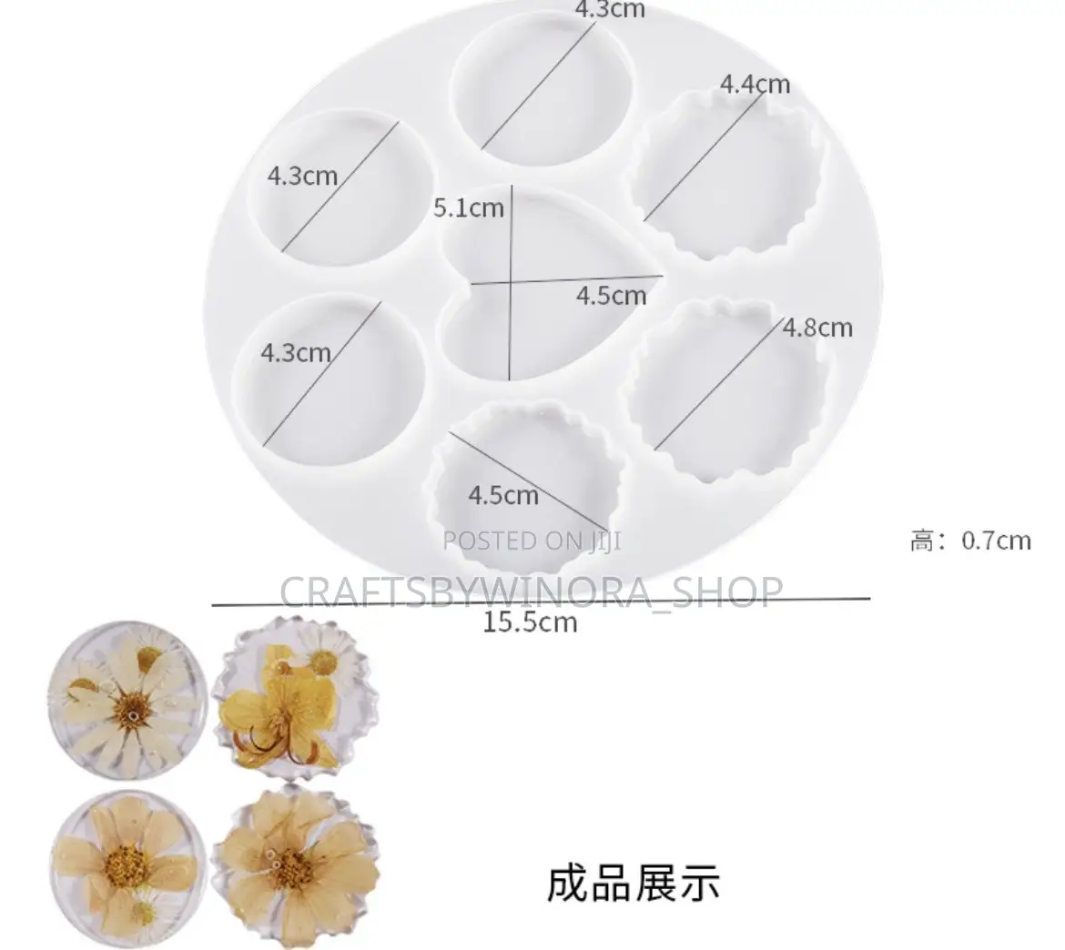 7 in 1 Irregular Keychain Mould